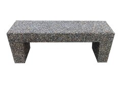 Banca din beton cu aspect de piatra de rau