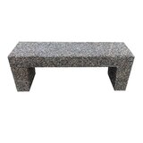 Banca din beton cu aspect de piatra de rau